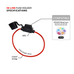 Waterproof Marine Fuse Holder (Standard ATO/ATC) - IP67