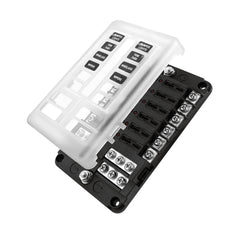 ATO/ATC Fuse Block w/ negative Busbar 6-way | 12-way