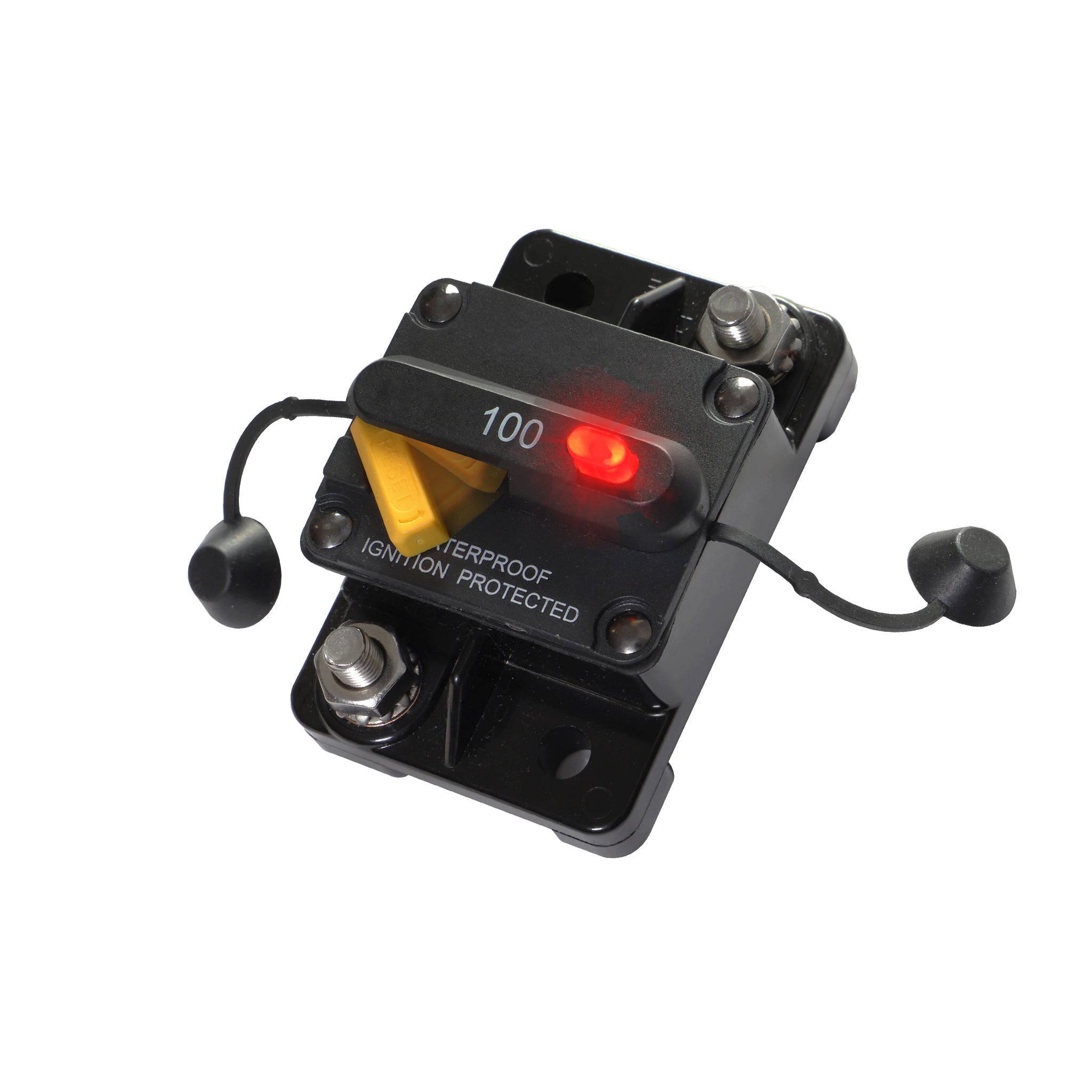 Thermal circuit-breaker with Led indicator - Reset button - SEAWATT - Marine-grade IP66 with stainless steel studs