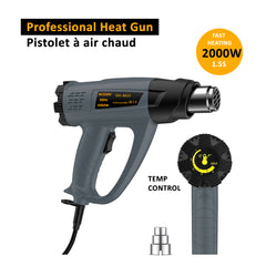 Pistolet à air chaud 2000W - Température réglable