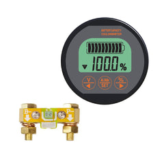 Boat Marine coulometer  battery monitor show pourcentage of battery capacity and a shunt of 350A