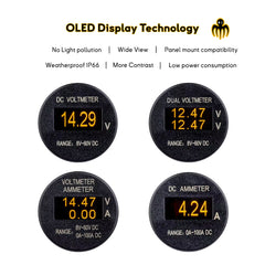 Marine Gauges (8-60V) -  OLED Display - IP66