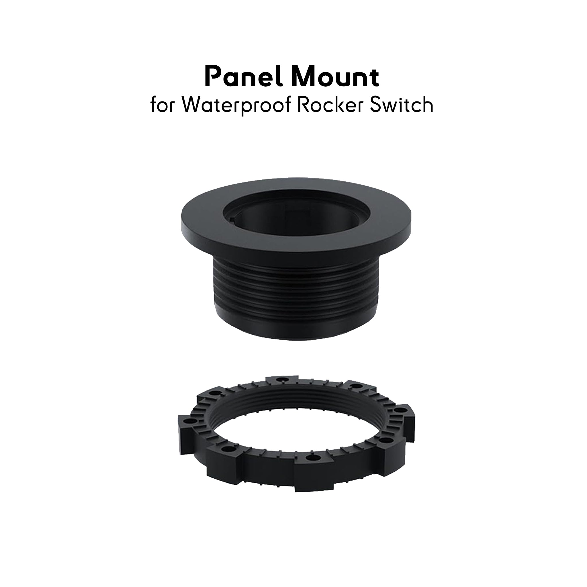 Waterproof rocker switch panel mount bracket compatible with RSST, RSBL, RSOL, and RSGL