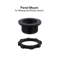 Waterproof rocker switch panel mount bracket compatible with RSST, RSBL, RSOL, and RSGL